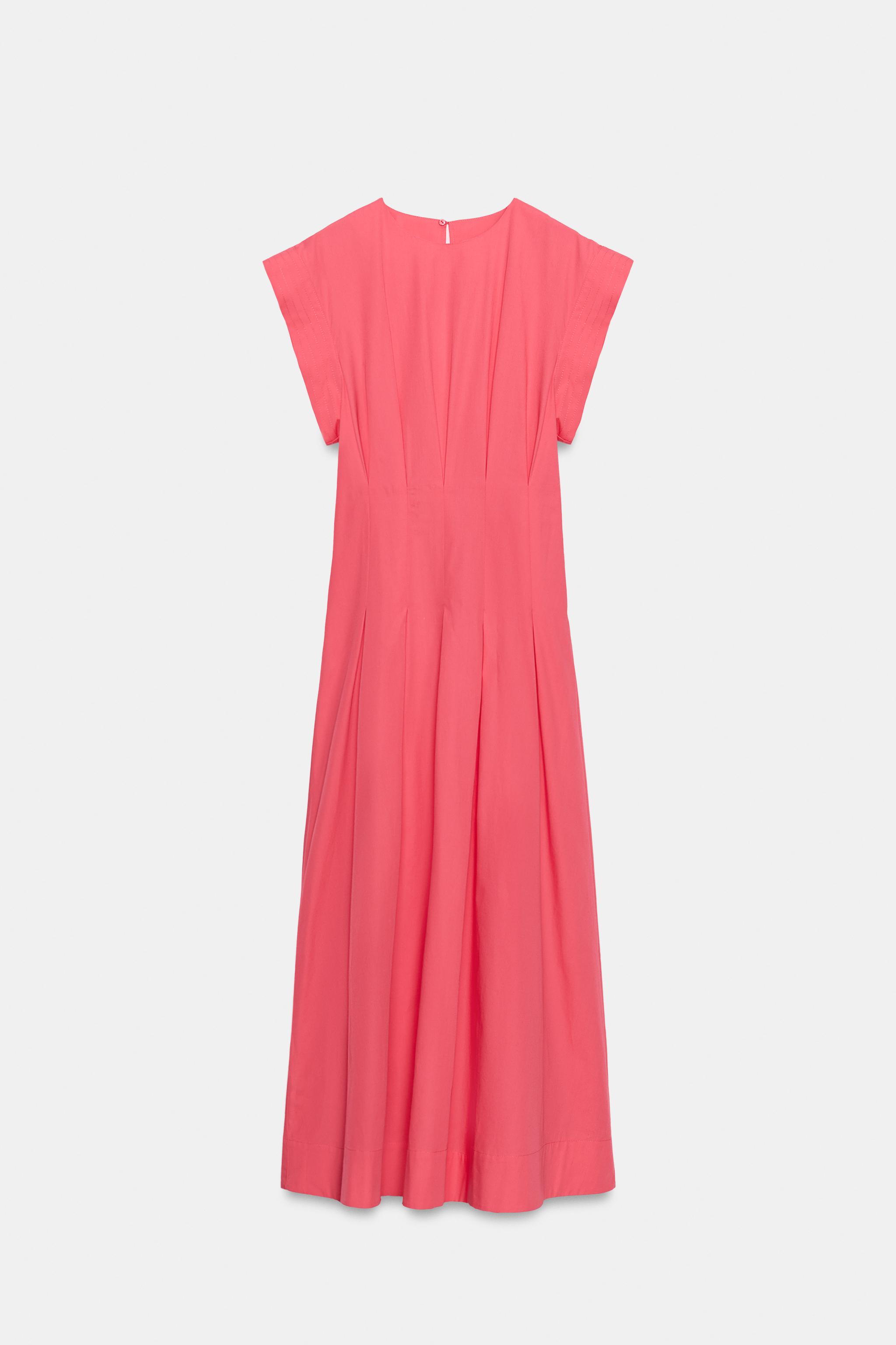 ZW COLLECTION PLEATED POPLIN DRESS